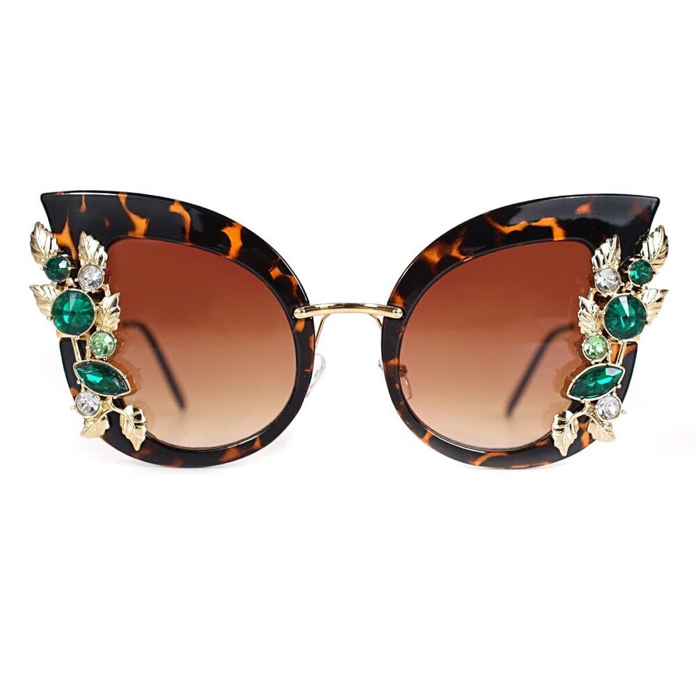 6734 Halloween Glasses Jeweled, Funky Butterfly Shaped, Oversized
